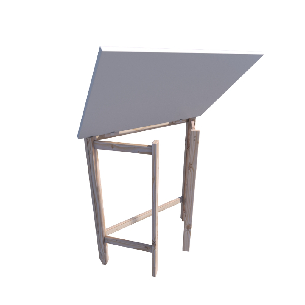 Mesa Dobravel Escrivaninha  para Quarto Escritório Expositor Movel Desmontavel