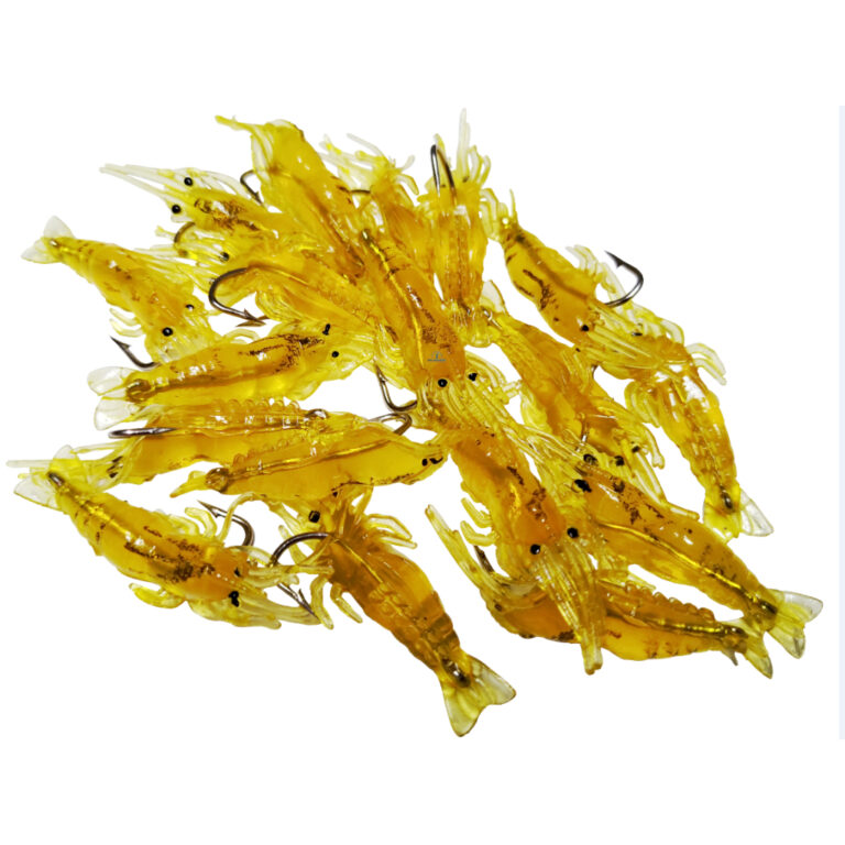 Kit Isca Artificial Camarão Aromatizado De Silico