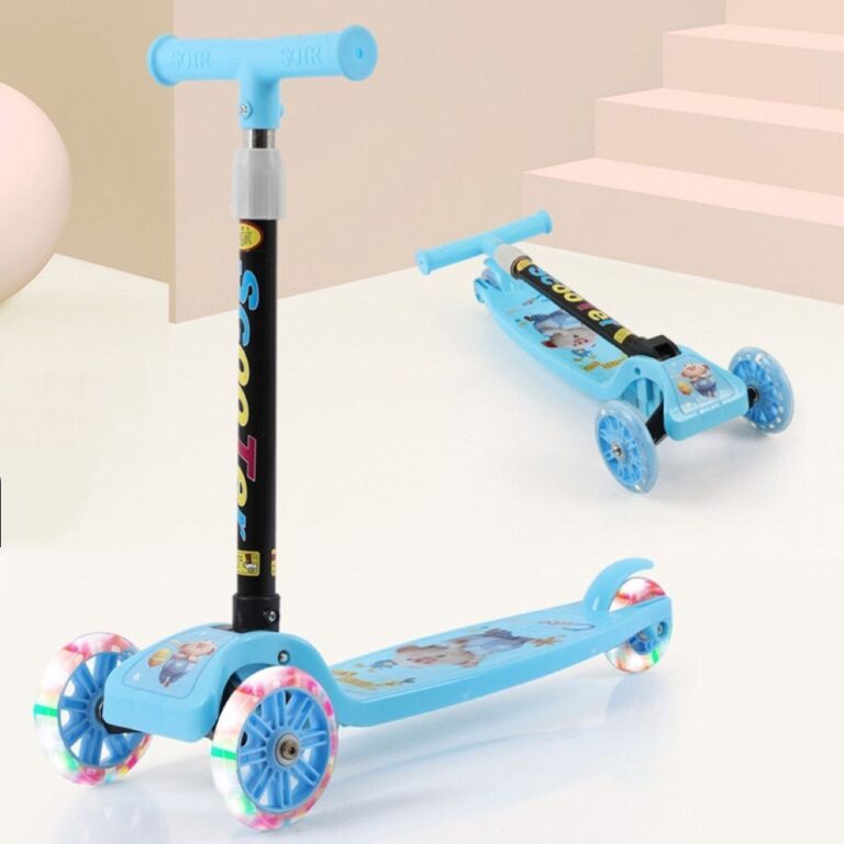 Patinete Infantil 3 Rodas De Led Dobrável Scooter