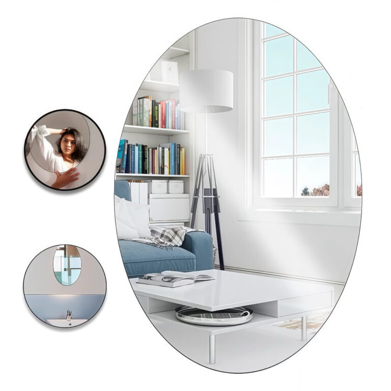 Espelho Adesivo Plástico Decorativo Flexível Ade