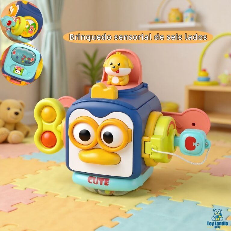 6 Em 1 Brinquedos Cubo Montessori Sensory Busy Boa