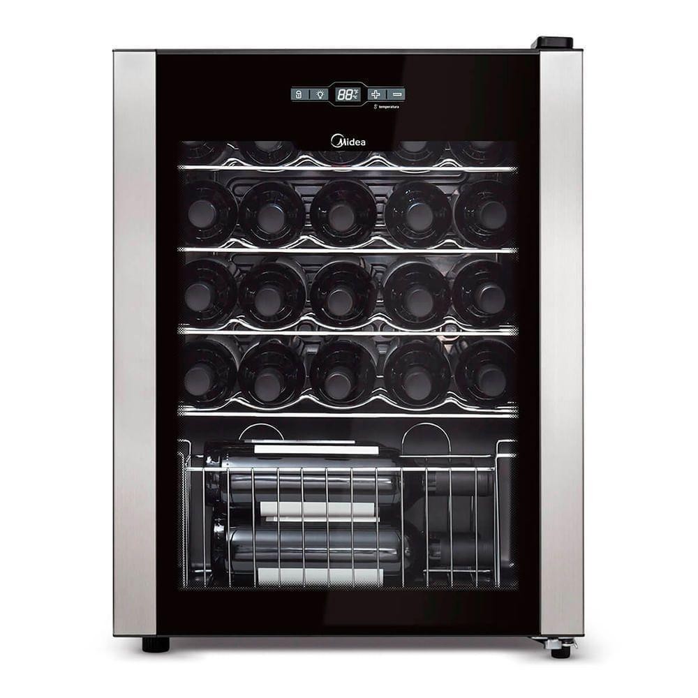Adega Climatizada De Vinhos 24 Garrafas Midea Wbb241 – 127v