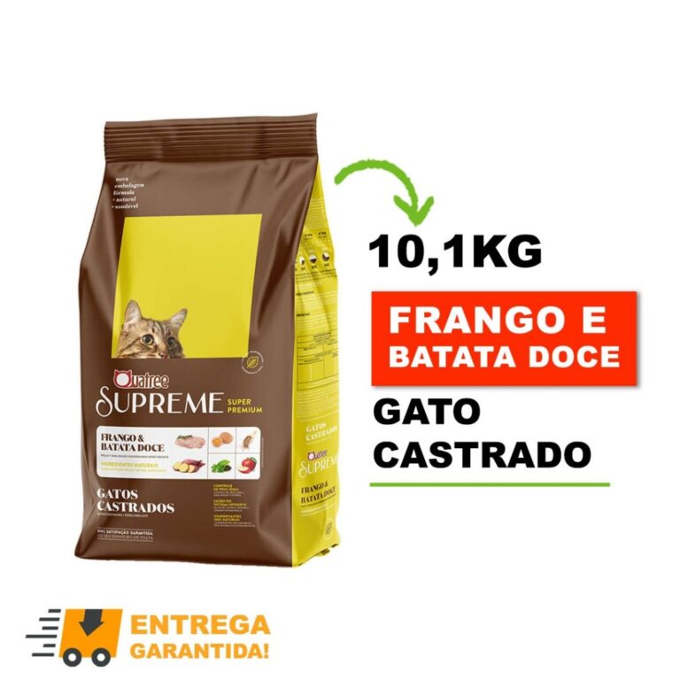Ração Quatree Supreme Gatos Castrados 10.1kg Fra