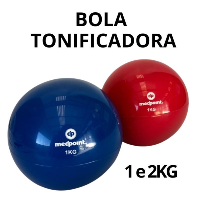 Bola Tonificadora Peso 1kg 2 kg para Pilates Ioga yoga Exercicio Toning ball – Escolha o peso e a co