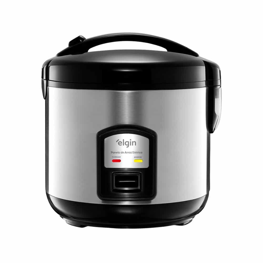 Panela De Arroz Elétrica Inox 10 Xícaras 1,8L Rizzo Elgin