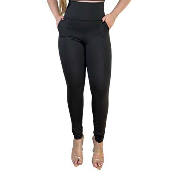 CALÇA MONTARIA LEGGING TRADICIONAL COM BOLSO ATR�