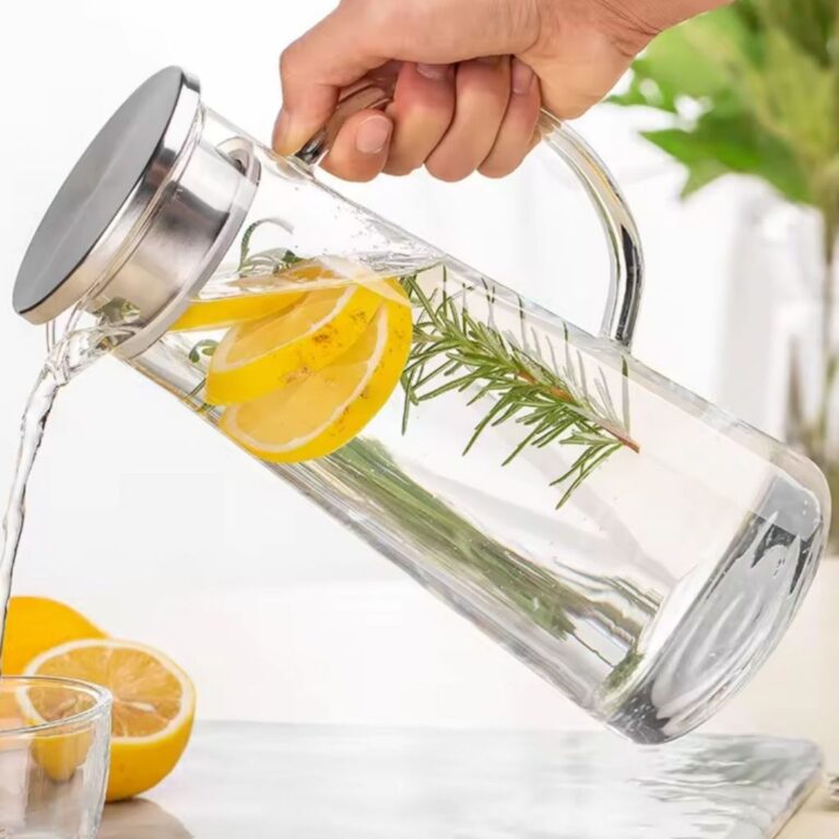 Jarra de Vidro 1,7L Borossilicato Transparente com