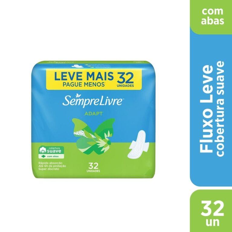 Absorvente s/pre Livre Adapt com 32 Leve + Pague S