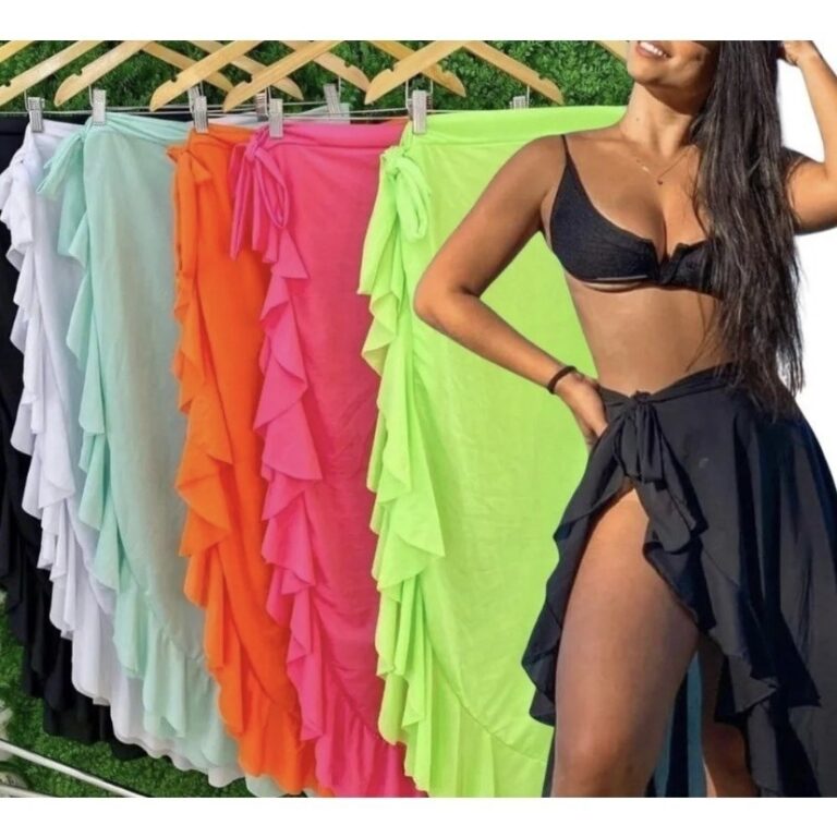 Saia e Saida De Praia Pareo Moda Verão