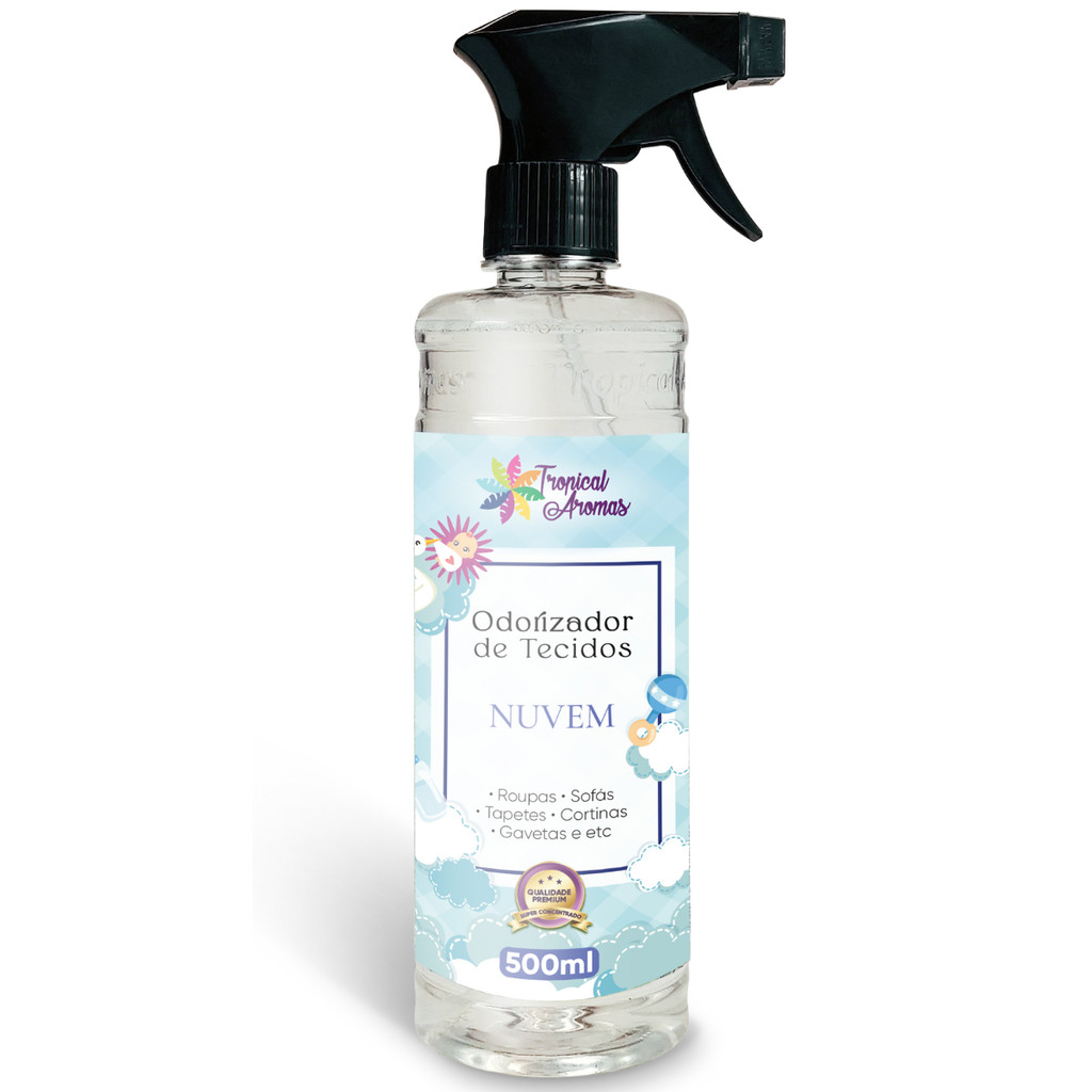 Spray Perfumado Odorizador de Tecidos Nuvem 500ml Tropical Aromas