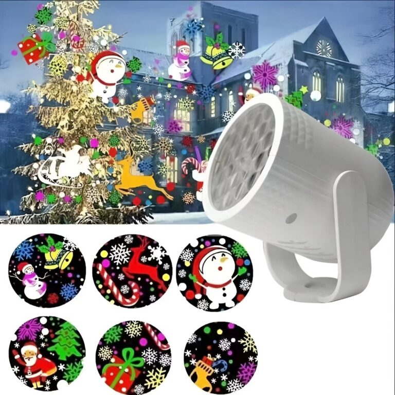 Mini projetor de luz de Natal LED portátil, RGB c