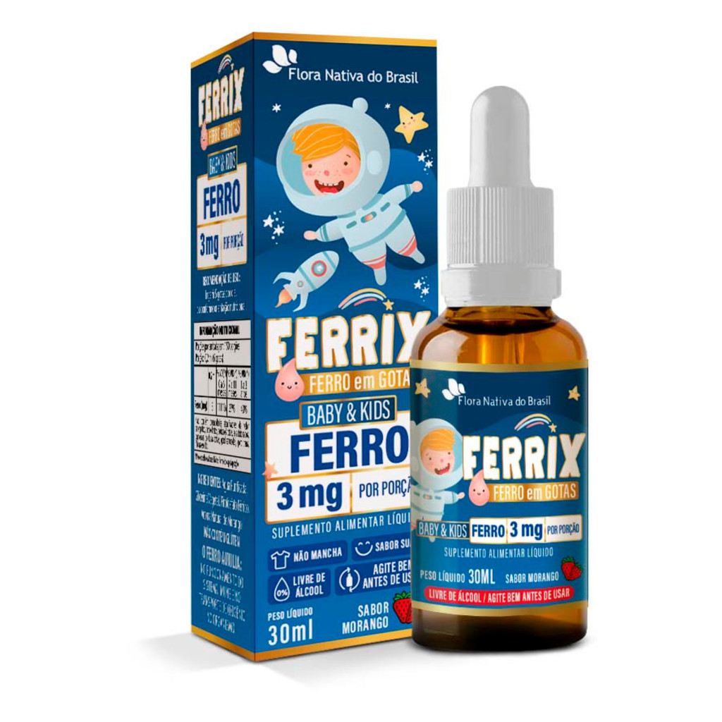 Ferrix 30ml Infantil Suplemento de Ferro – Flora Nativa