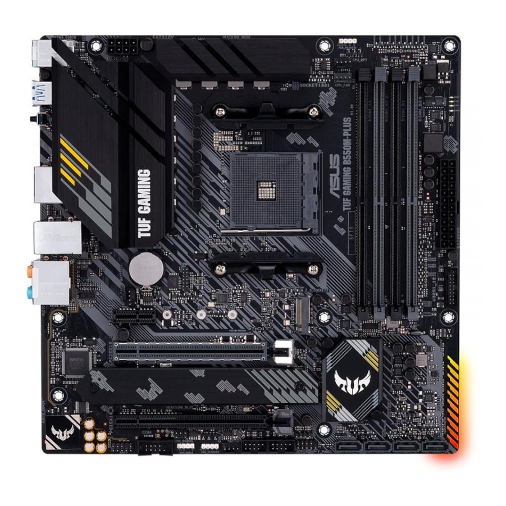 Placa-mãe Asus p/AMD AM4 B550M-Plus TUF Gaming 4xDDR4 mATX 9