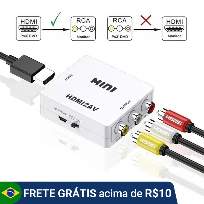 Mini Adaptador Conversor  – Mini HD Video Converter