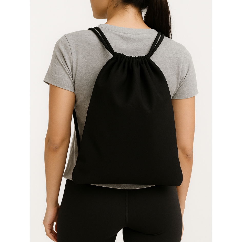 Mochila Saco Esporte Bolsa Academia Passeio Unissex Básica Preta