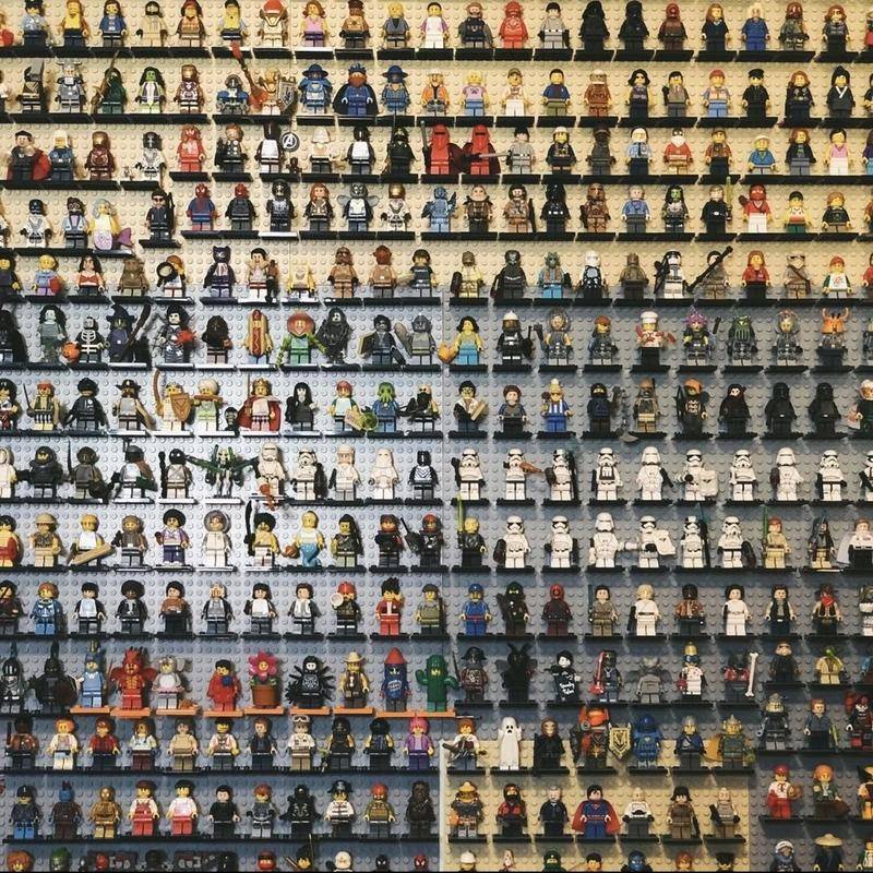 Dia das Crianças Montagem Educacional de Brinquedos Lego Building Block Minifigures-Random Delivery