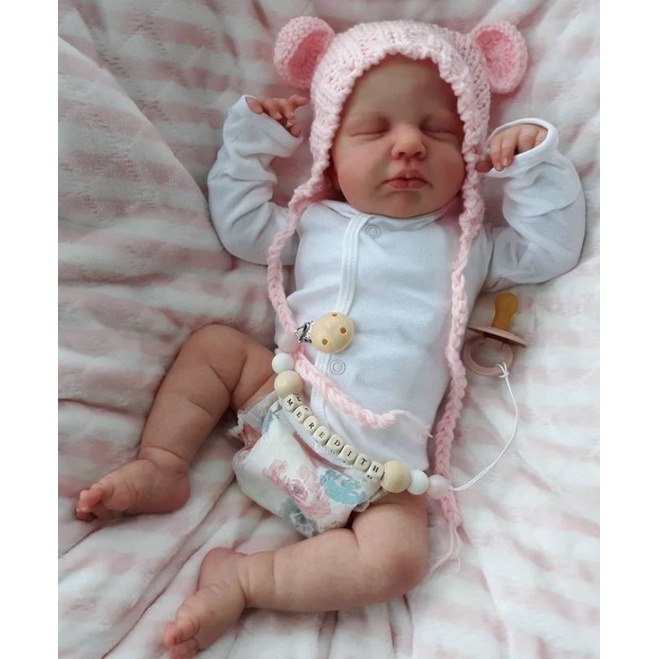 Bebe Reborn Boneca com Pintura Realista Silicone L