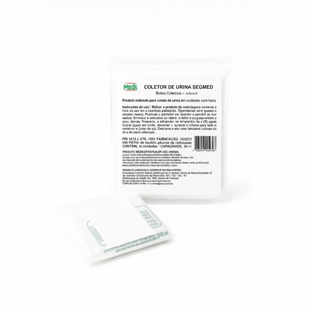 COLETOR DE URINA INFANTIL FEMININO (C/10 UNDS) – SEGMED
