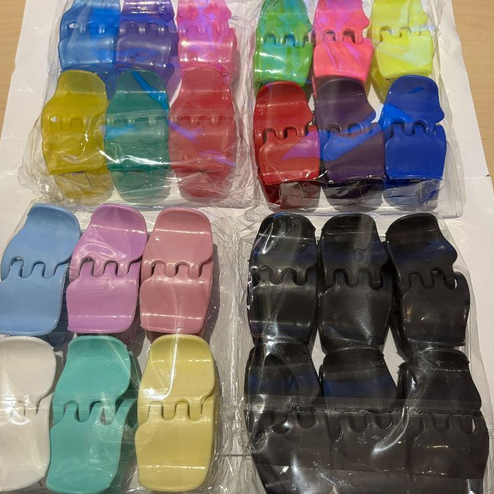 Kit 12/24/36/48/60 unidades Piranha para cabelo  V