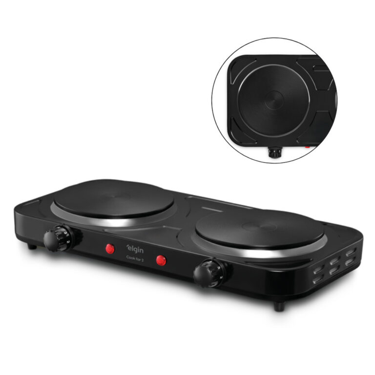 Fogão Cooktop Elétrico 2 Boca 5 Temp Double Cook