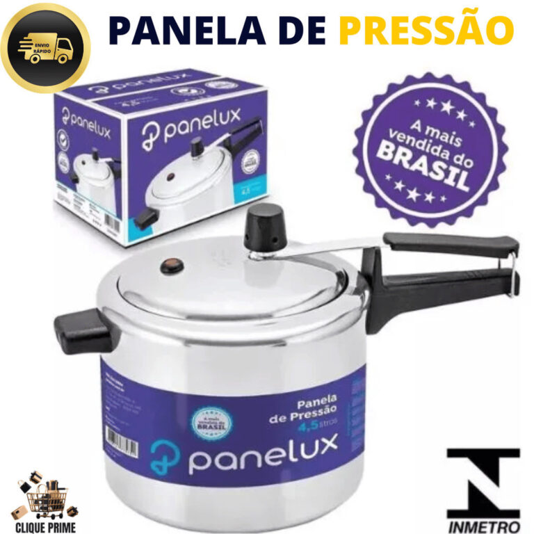 Panela De Pressão 4,5 Litros Alumínio Polido Pan