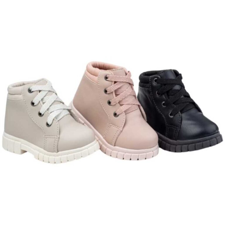 Bota Infantil Coturno 20 ao 27 Cano Curto Cacharr�