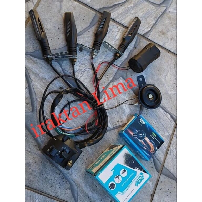 kit seta+buzina+pisca alerta para motorizada Mobil