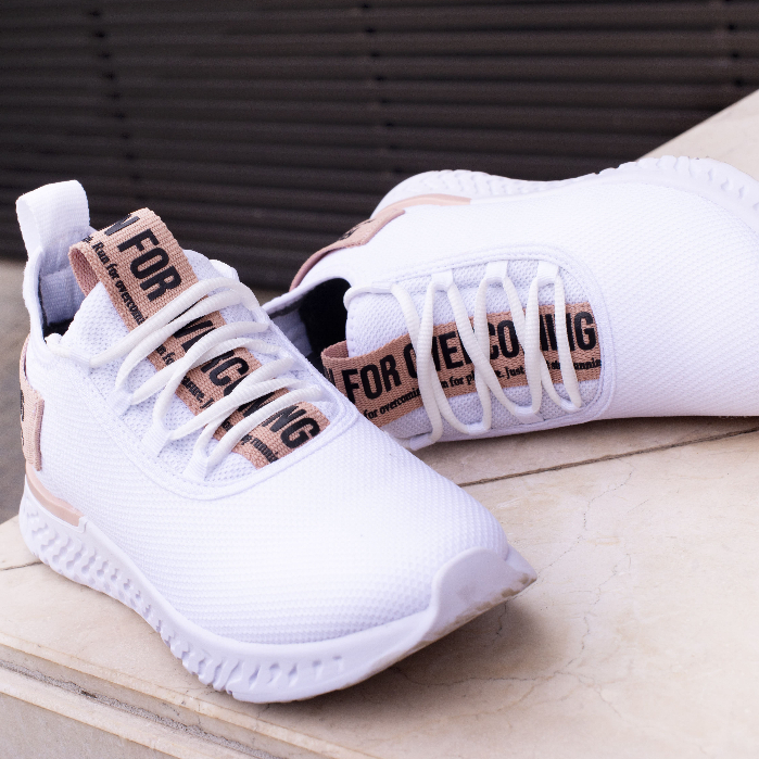 Tênis branco Feminino Esportivo Academia Caminhad