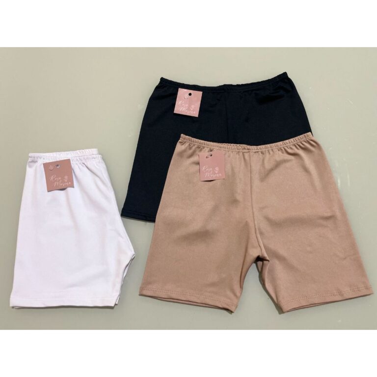 Kit Com 2 Short Anágua Infantil Menina Short Infa