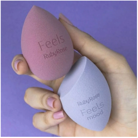 Esponja Facial Gota Chanfrada Para Base Corretivo 