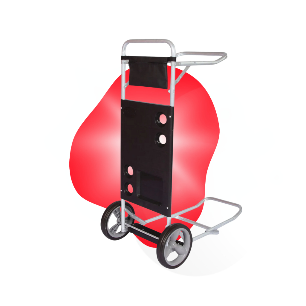 Carrinho Mesa De Praia C/Avanço Preto Mor