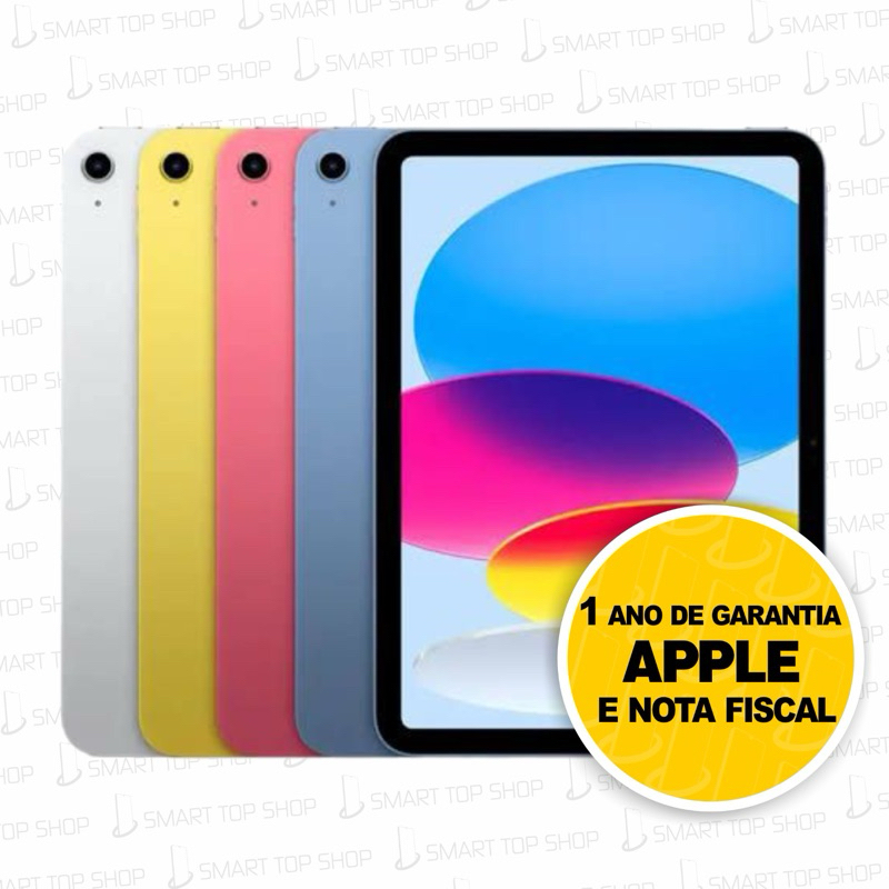 Apple iPad 10 Geração 64GB Wi-fi 2022 Tela 10,9 Original Novo Lacrado com Garantia Apple de 1 ano