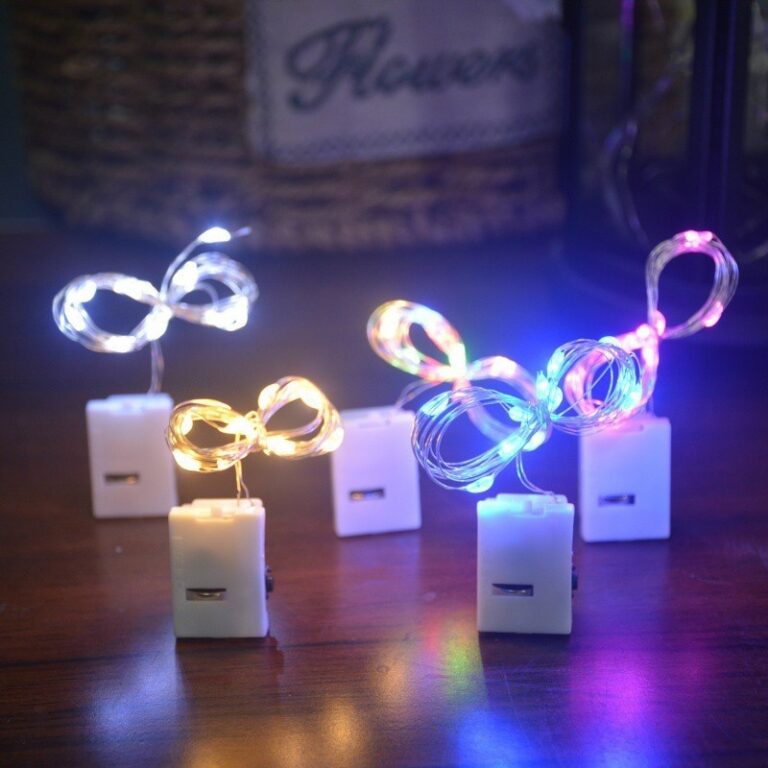 6PCS Fio Luzes De Fada Led 2 Metros Para Festa Em 