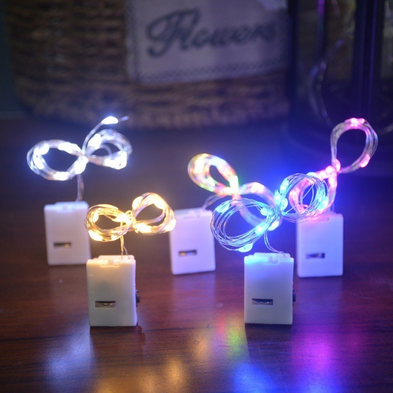 6PCS Fio Luzes De Fada Led 2 Metros Para Festa Em Casa De Casamento Decoração De Natal