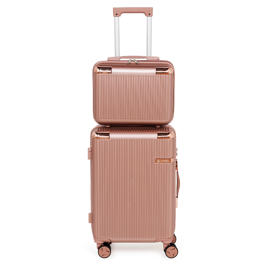 Conjunto Mala De Viagem Bordo 10KG Rodas Dupla Removíveis Cadeado TSA 3 Dígitos ATP91