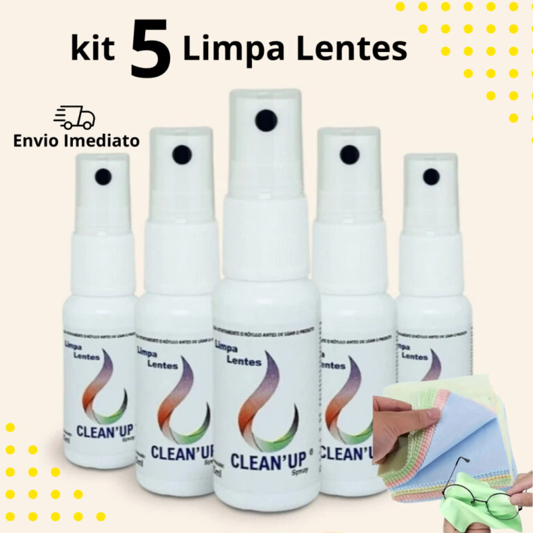 Kit 5 Limpa Lentes Óculos Celular com 5 Flanelas 