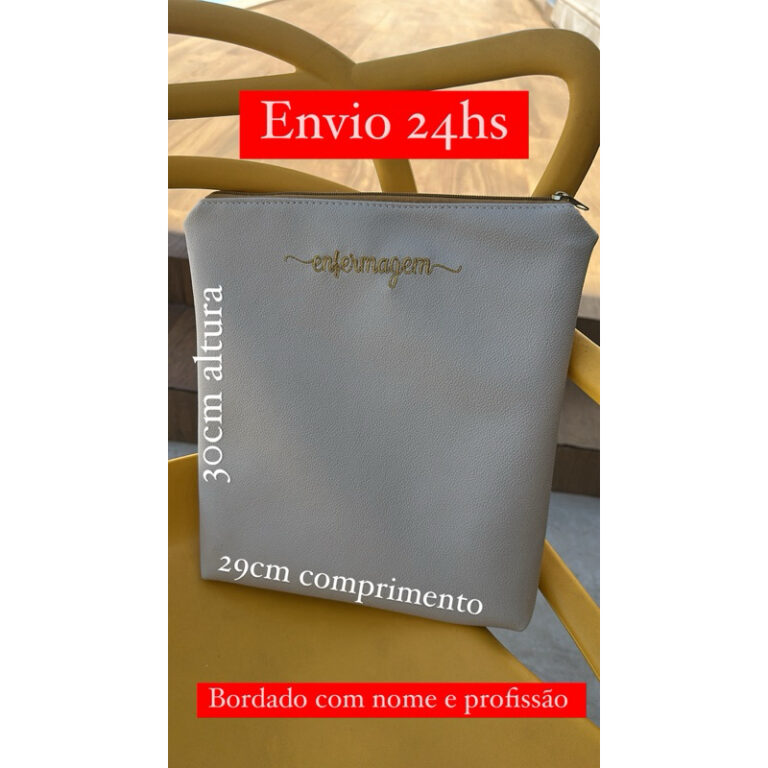 porta jaleco scrub bordado enfermagem medicina vet