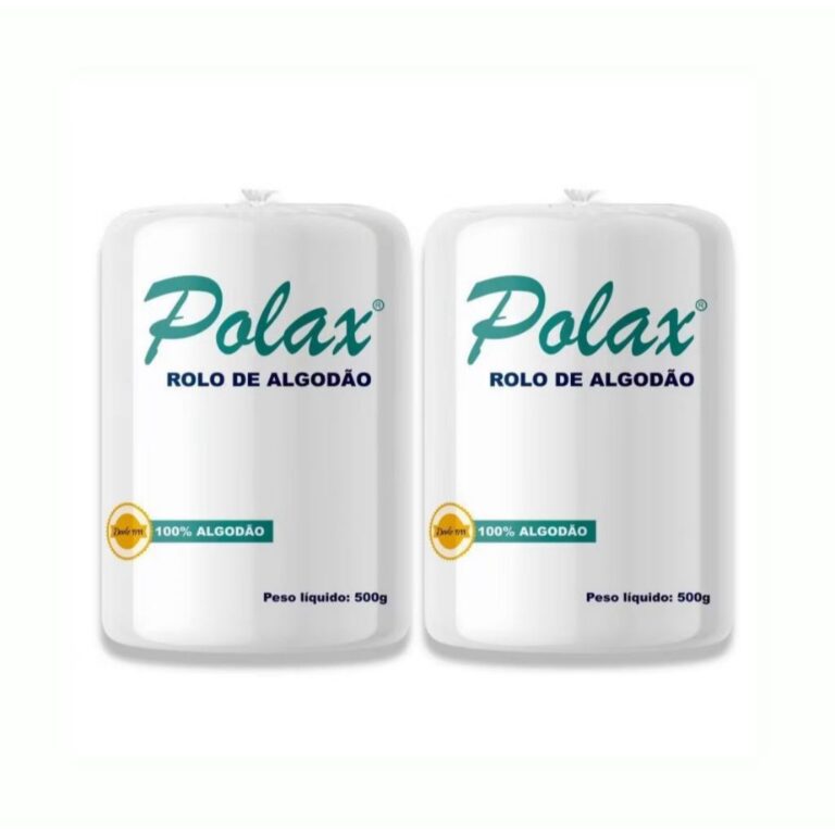 KIT 2 Algodão Hidrófilo em Rolo 500g Cada Polax