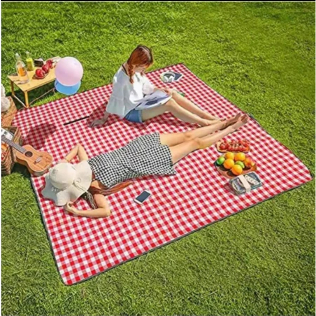Tapete Piquenique Portátil Dobrável 200X200cm Impermeavel À Prova De Umidade Prático Para Praia Camp