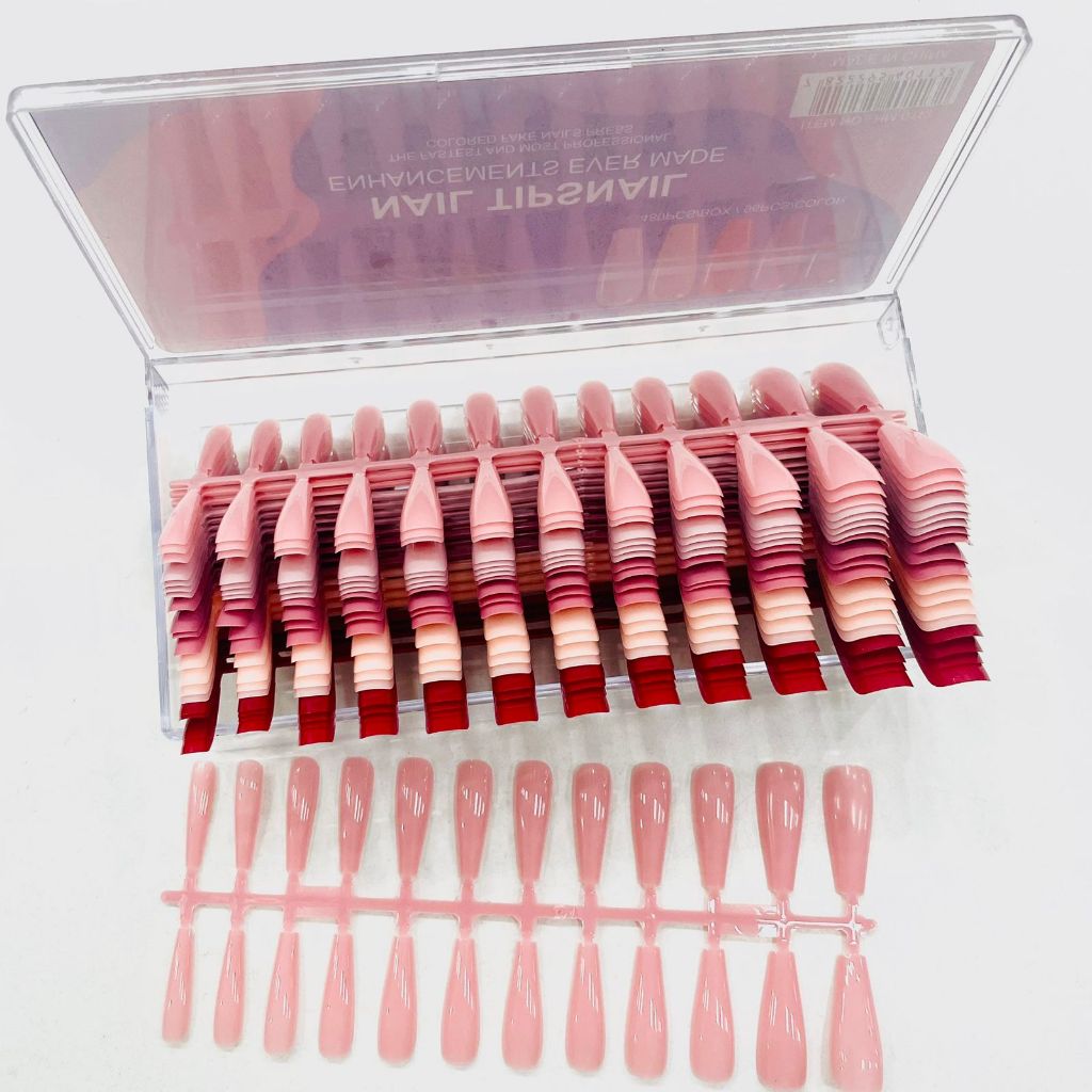 480 Unha Postiça Soft Gel bailarina Em Gel Transparente Acrigel Postiça PINK NUDE,NUDE VINHO HM-0113