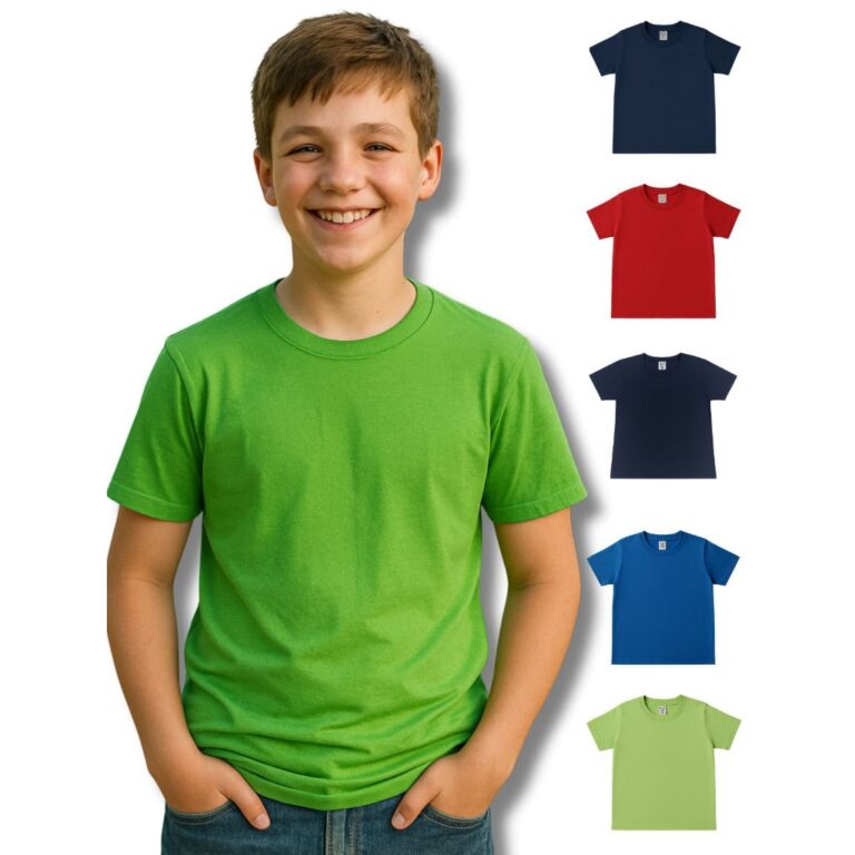 Camiseta Infantil Masculina Manga Curta 100% Algod