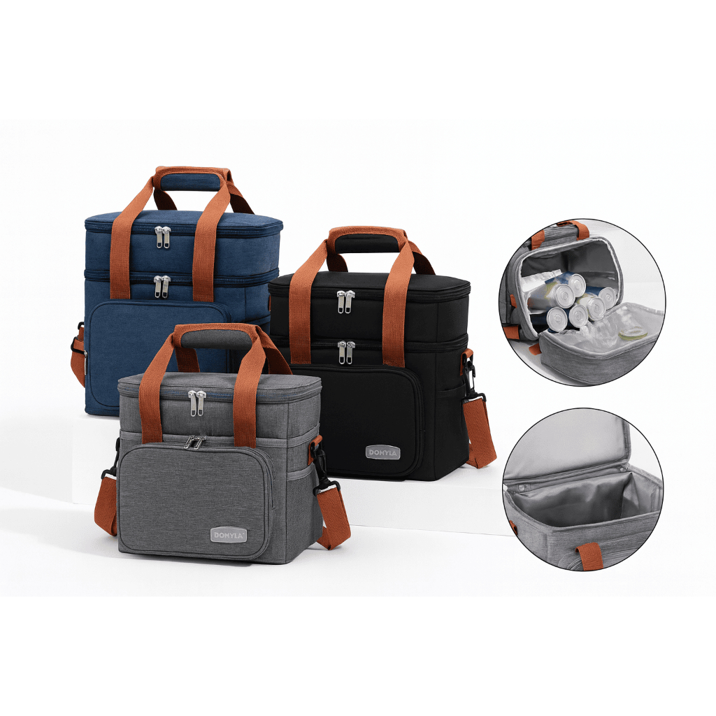 Bolsa Térmica Portátil 2 Andares 13L com Alça Reforçada RF