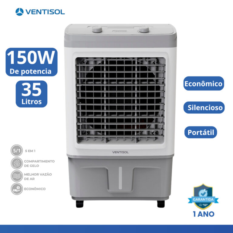 Climatizador Ar Frio Portátil 35 Litros 127v/220v