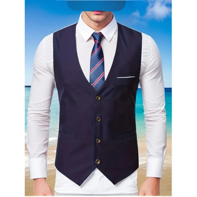 Colete Masculino Slim Premium – Quatro Botõ