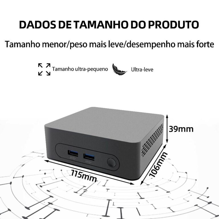 Mini pc Computador Portátil Intel i5-7200U(DDR4 8