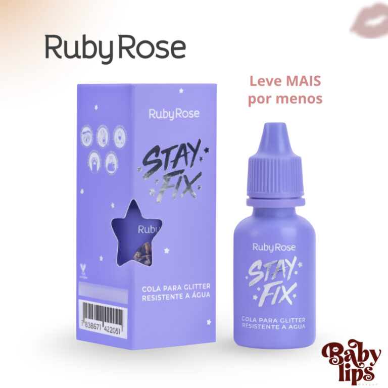 Cola para Glitter Resistente a Água Suor Stay Fix
