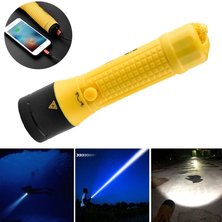 Lanterna Subaquática Profissional 3 Modos De Luz 