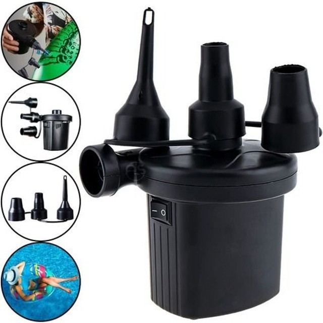 Bomba De Ar Elétrica Colchão Piscina Infláveis 