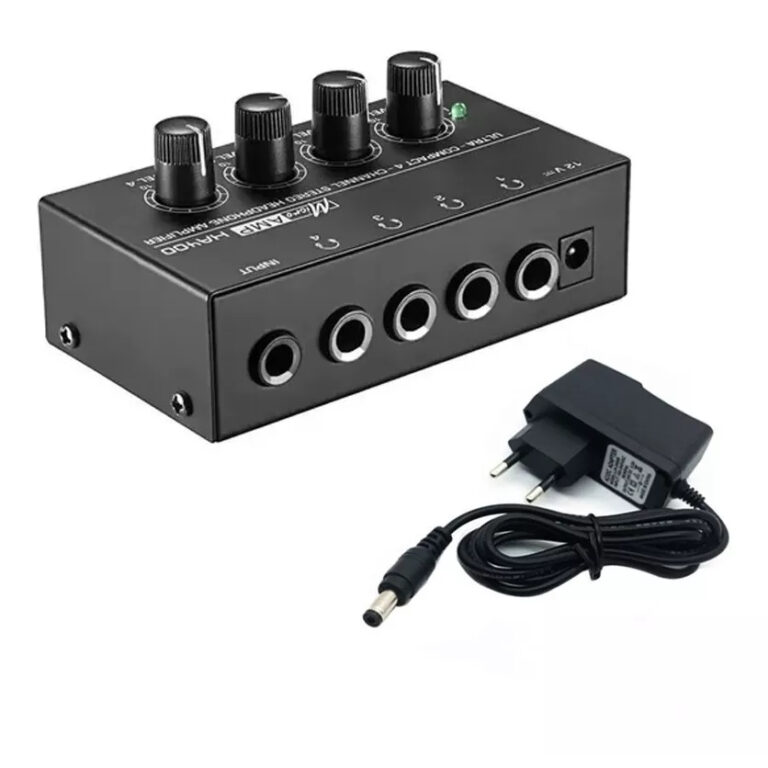 Amplificador Fone De Ouvido Ha400 4 Canais P10 com