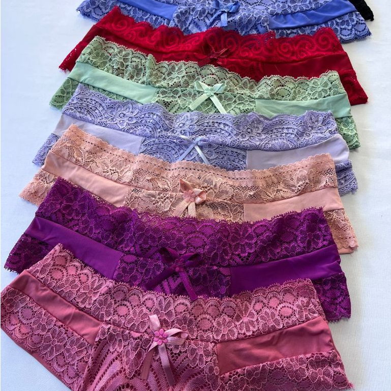 Kit 5 Calcinhas Fio Duplo Sexy Feminina Lateral em